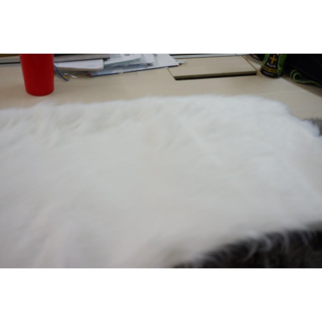 Thảm lông dài trắng 2mx1.6m