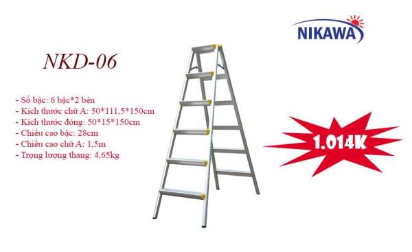 Thang nhôm gấp chữ A Nikawa  NKD-06