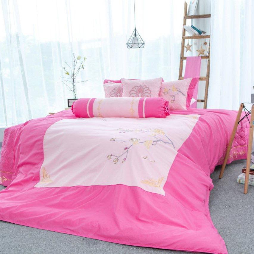 Bộ ga chun trần 3 món 200 x 220 cm 100% cotton cao cấp Grand HQM