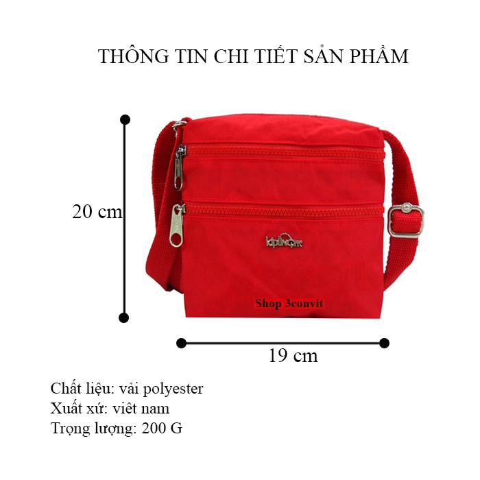 [HCM]Túi đeo chéo Kipling mini 20x19 cm