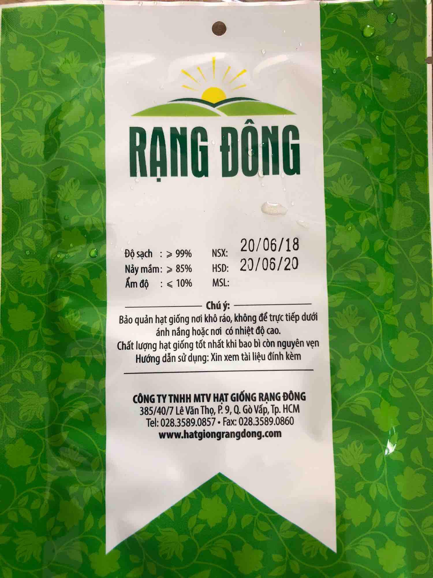 Hạt giống RAU ĂN LÁ - HẠT GIỐNG CẢI THÌA