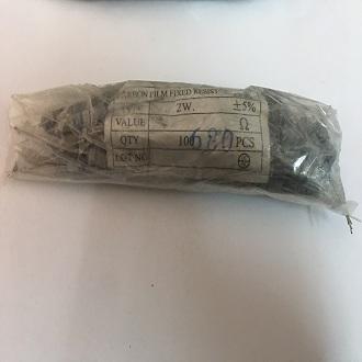 ĐIỆN TRỞ 680 OHM 2W (100con/1 gói) - XẢ KHO GIÁ RẺ