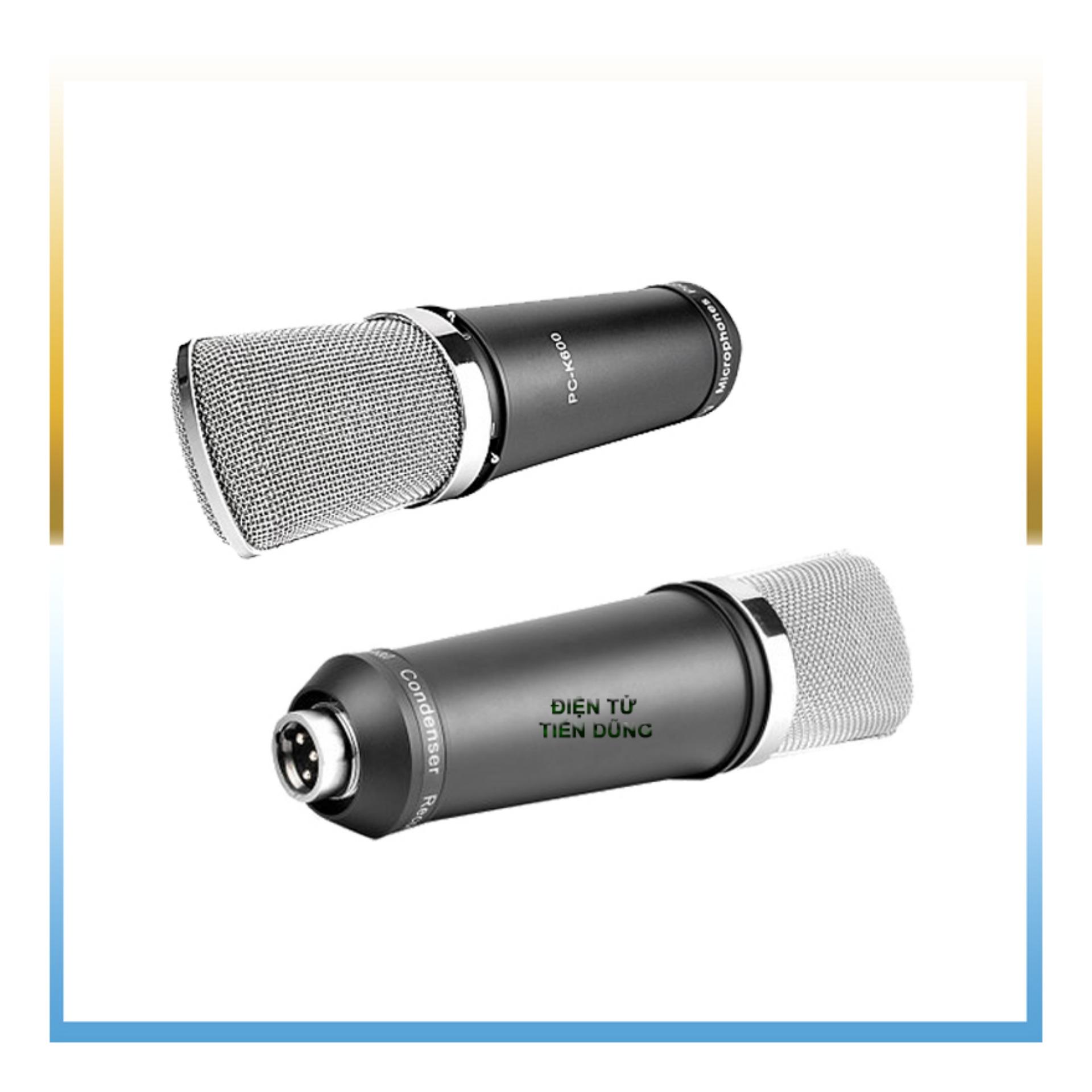 Mic thu âm takstar PC-K600 chạy nguồn 48v phù hợp các dòng sound card để karaoke hoặc livestream