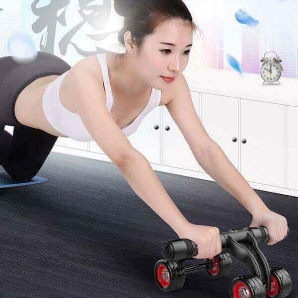 Con lăn tập cơ bụng 4 bánh cao cấp KAMA Ab Roller
