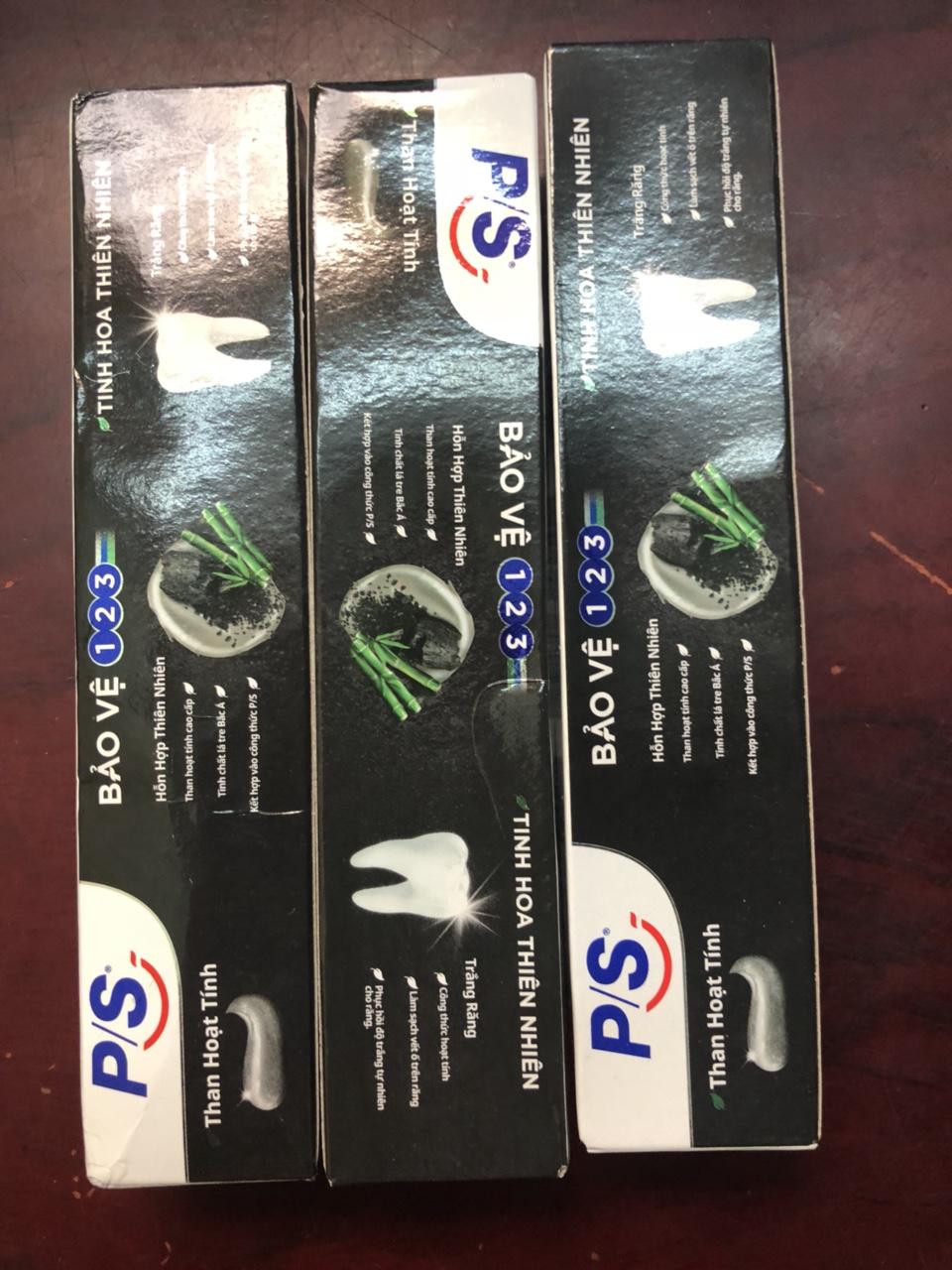 Combo 03 típ Kem Đánh Răng P/S Than Hoạt Tính (mini 30g)