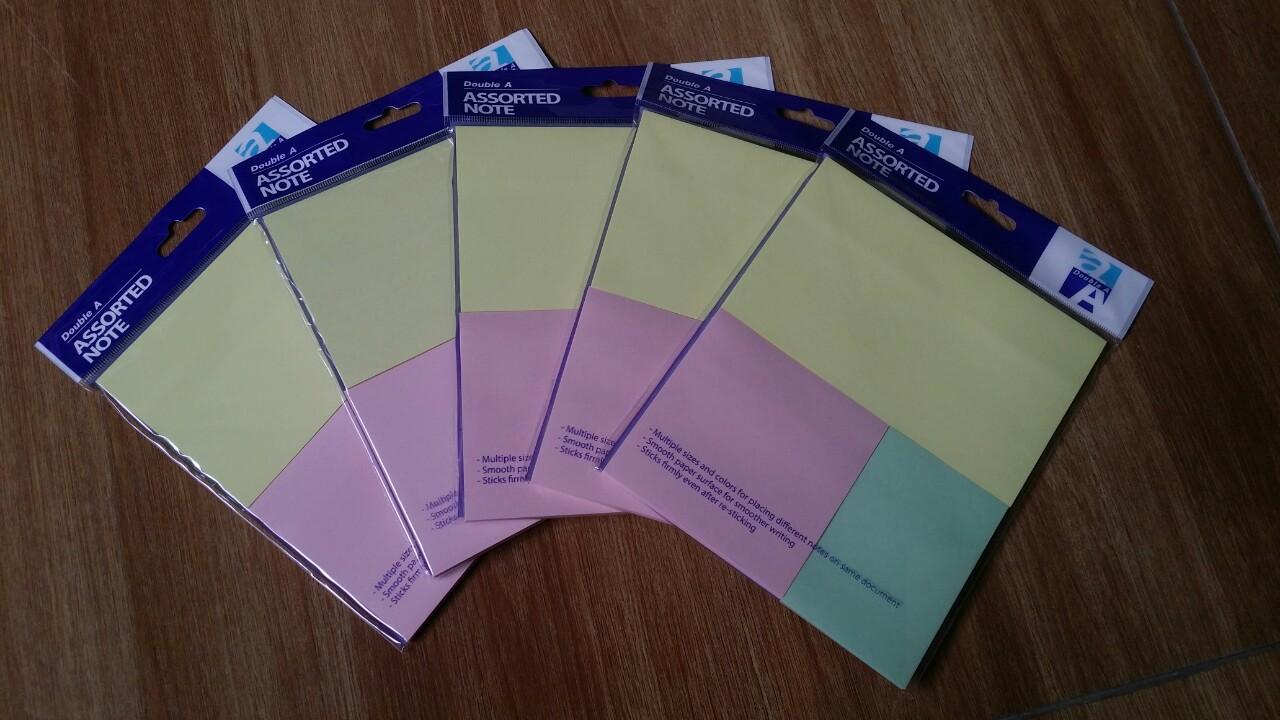 Giấy Note Double A (3 màu dịu)