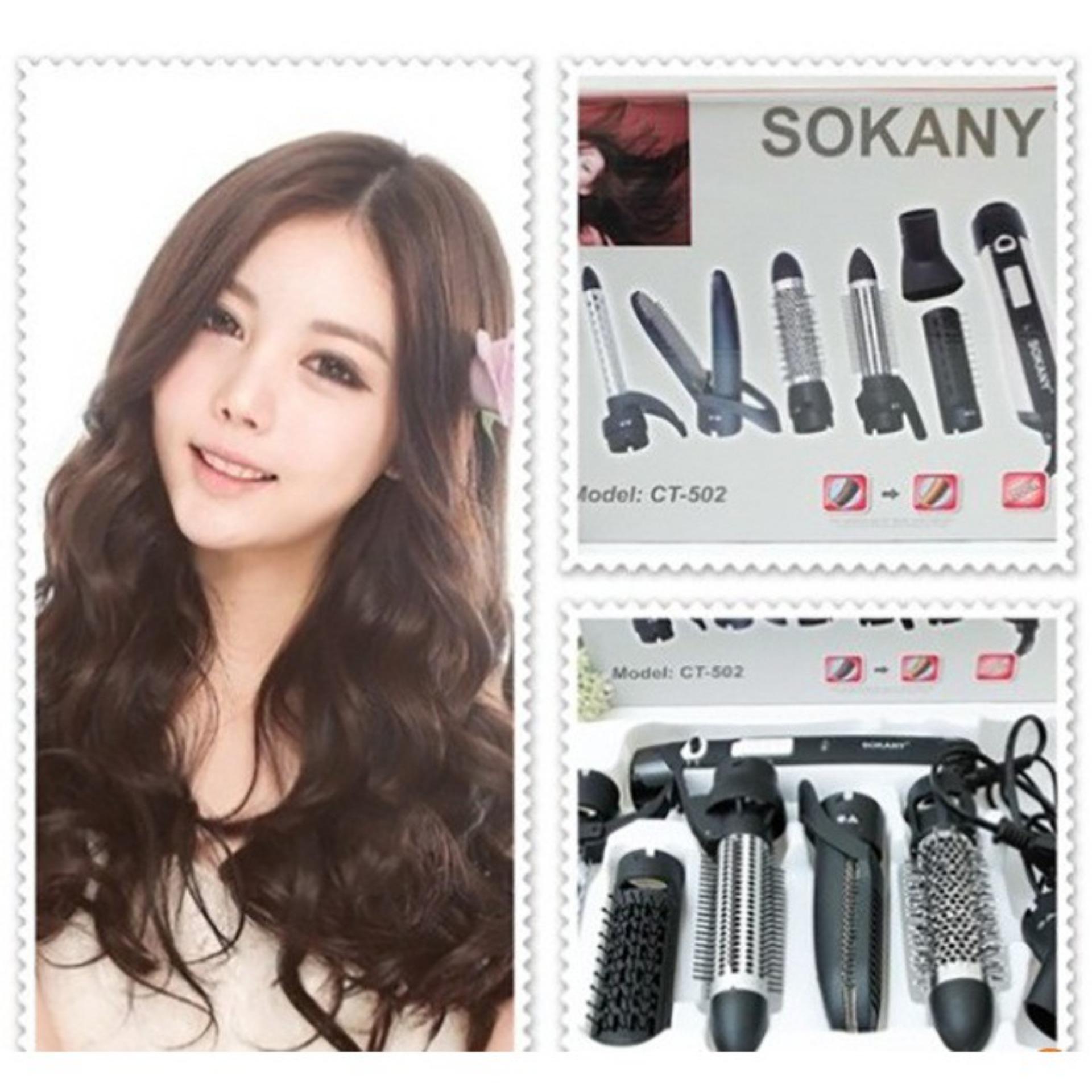 Bộ làm tóc đa năng 6 in 1 Sokany CT-502 (Đen)