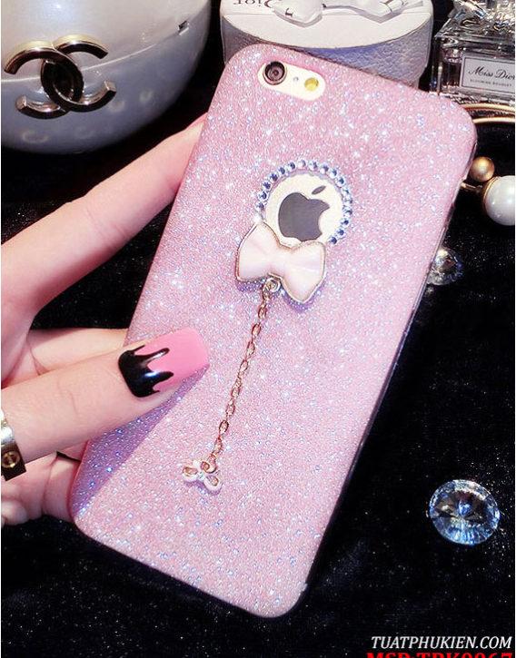 Ốp lưng nhũ hồng cho điện thoại Iphone 6 plus /6s plus