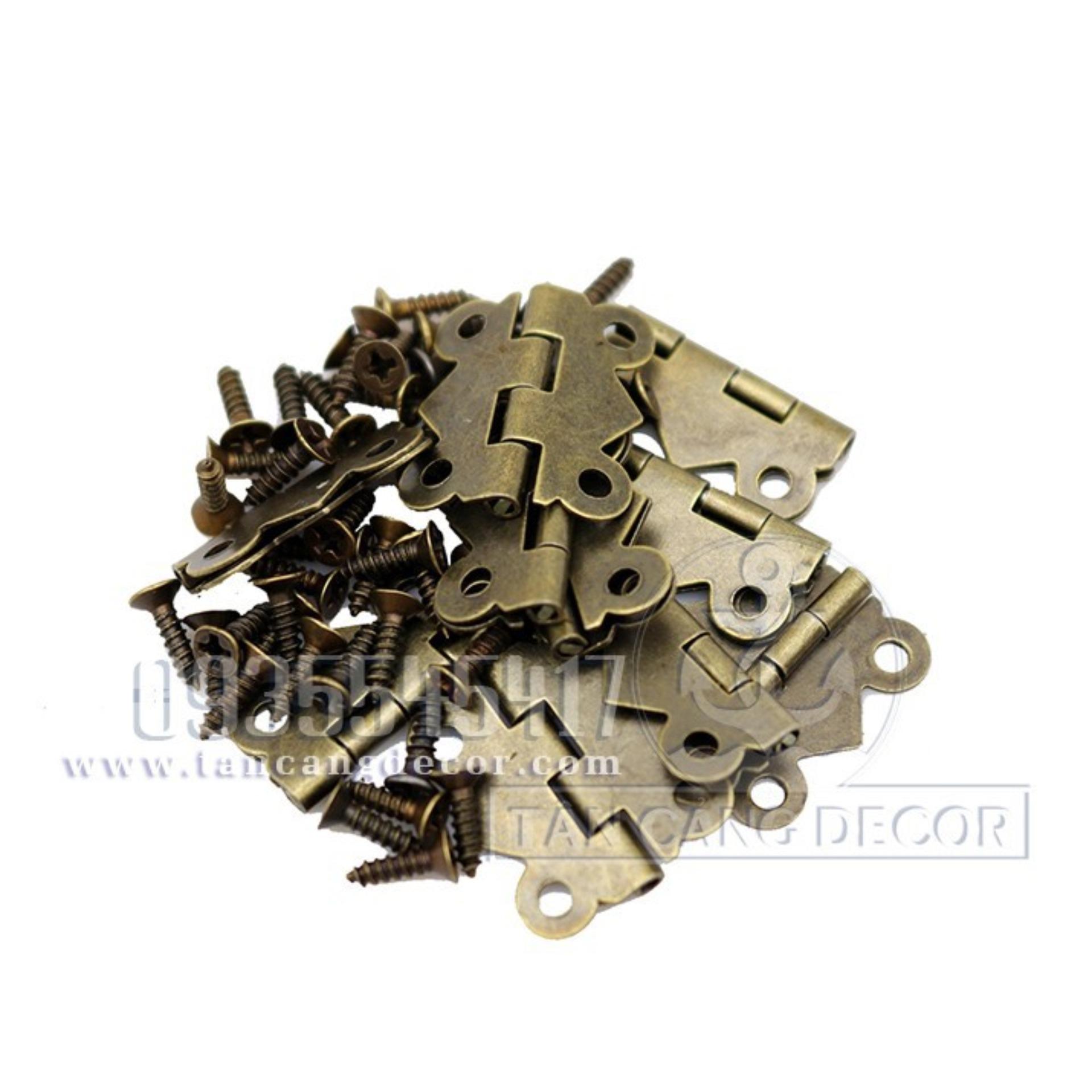 2 Bản Lề Gập Size S 01 Cổ Điển - KT:2.5cm
