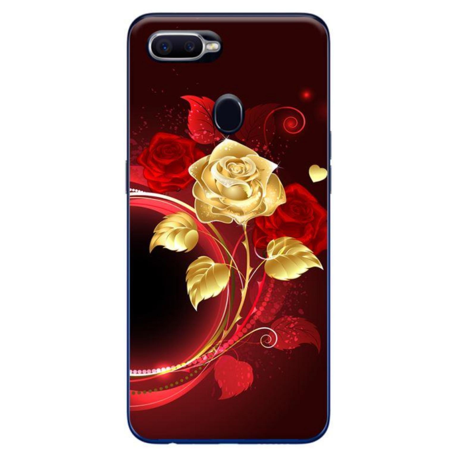 [HCM]Ốp Lưng Oppo F9 - Nhánh Hồng Vàng