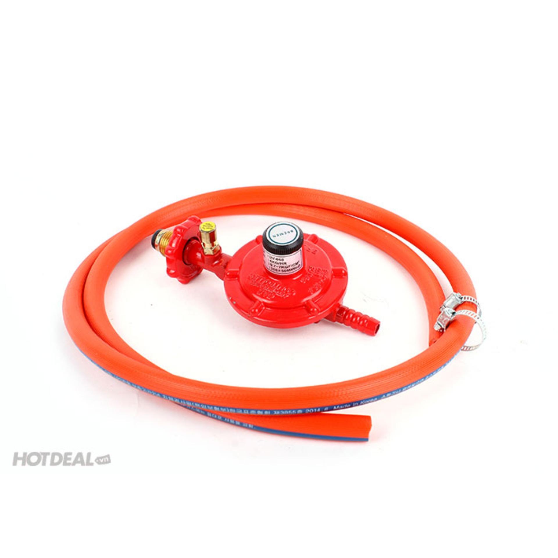 Bếp ga đôi inox kèm van dây