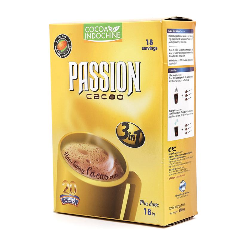 Bột Cacao sữa hoà tan Passion 3 in 1