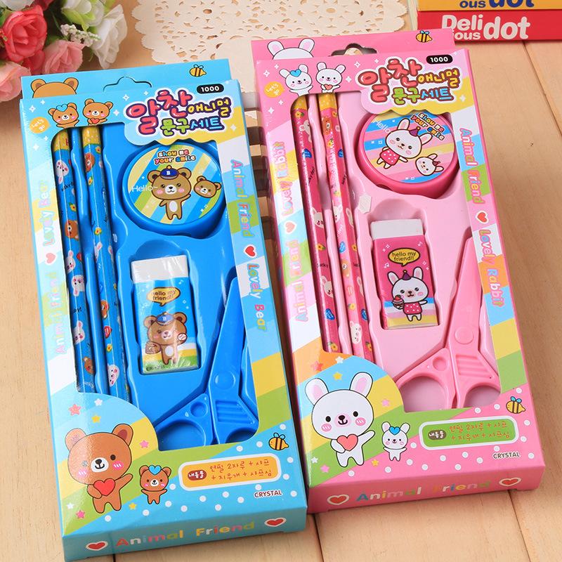 Combo 2 Bộ dụng cụ học tập cho bé 5 món SSV1486
