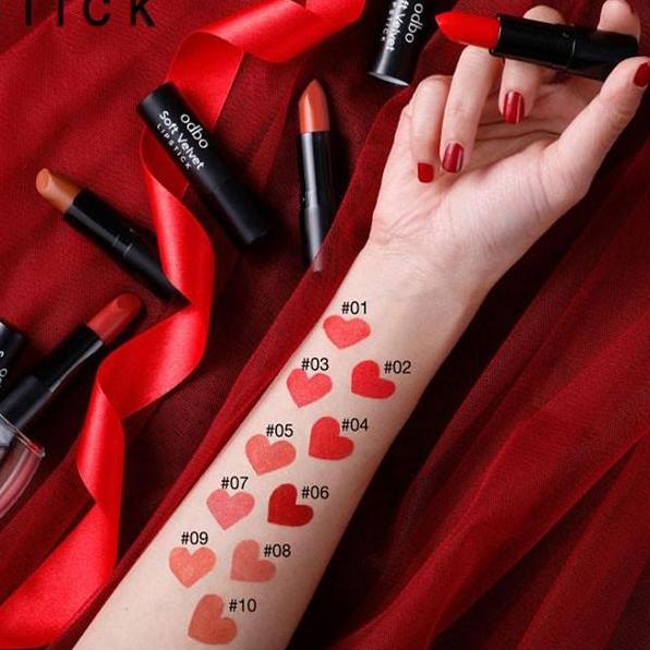 Son thỏi lì Thái Lan Odbo Velvet Soft lip