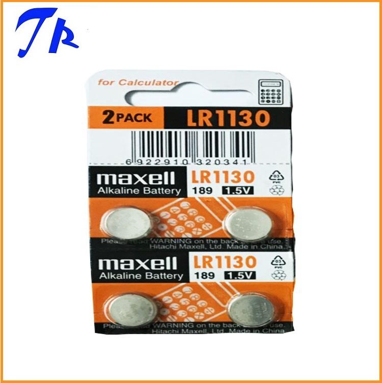 [HCM]2 viên Pin AG10/ LR1130/ 189 Maxell alkaline 1.5v