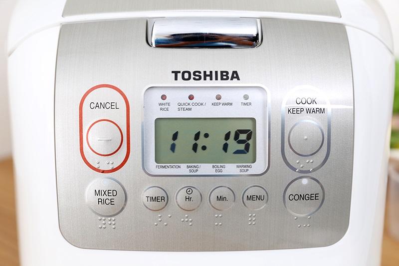 Nồi Cơm Điện Tử Toshiba RC-10NMFVN (WT) 1Lit
