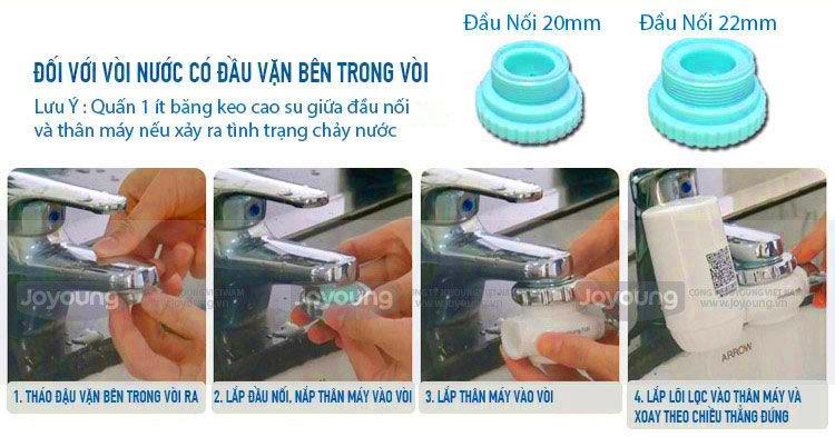 Máy Lọc Nước, Khử Mùi, Khử Màu Tại Vòi JOYOUNG JYW-T01 Thương Hiệu Sigapore