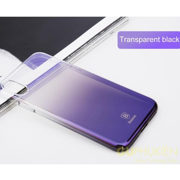 Ốp lưng iPhone X cứng đổi màu Baseus Glaze Series