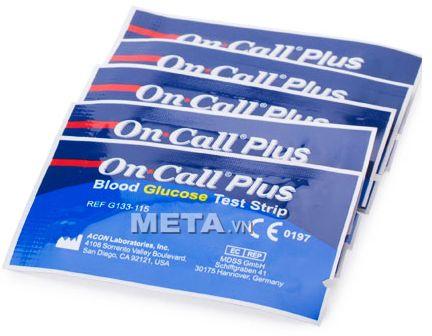 Que thử đường huyết On call plus, On call EZ II (25 que rời)