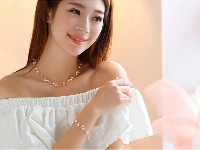 DÂY CHUYỀN NGỌC TRAI (BỘ TRANG SỨC) - DC0803