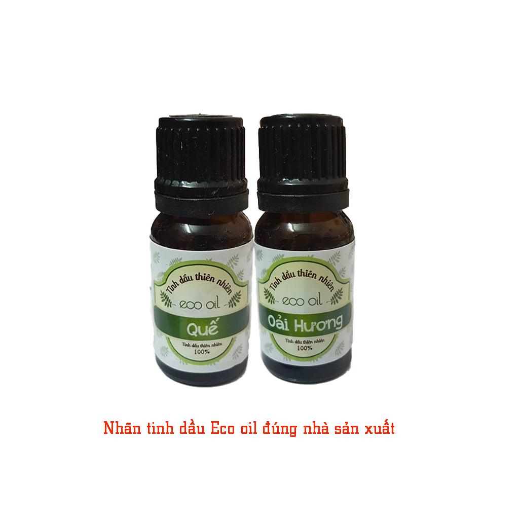 Combo 2 chai tinh dầu oải hương và quế Eco oil 10ml (Nhãn của nhà sản xuất như ảnh)