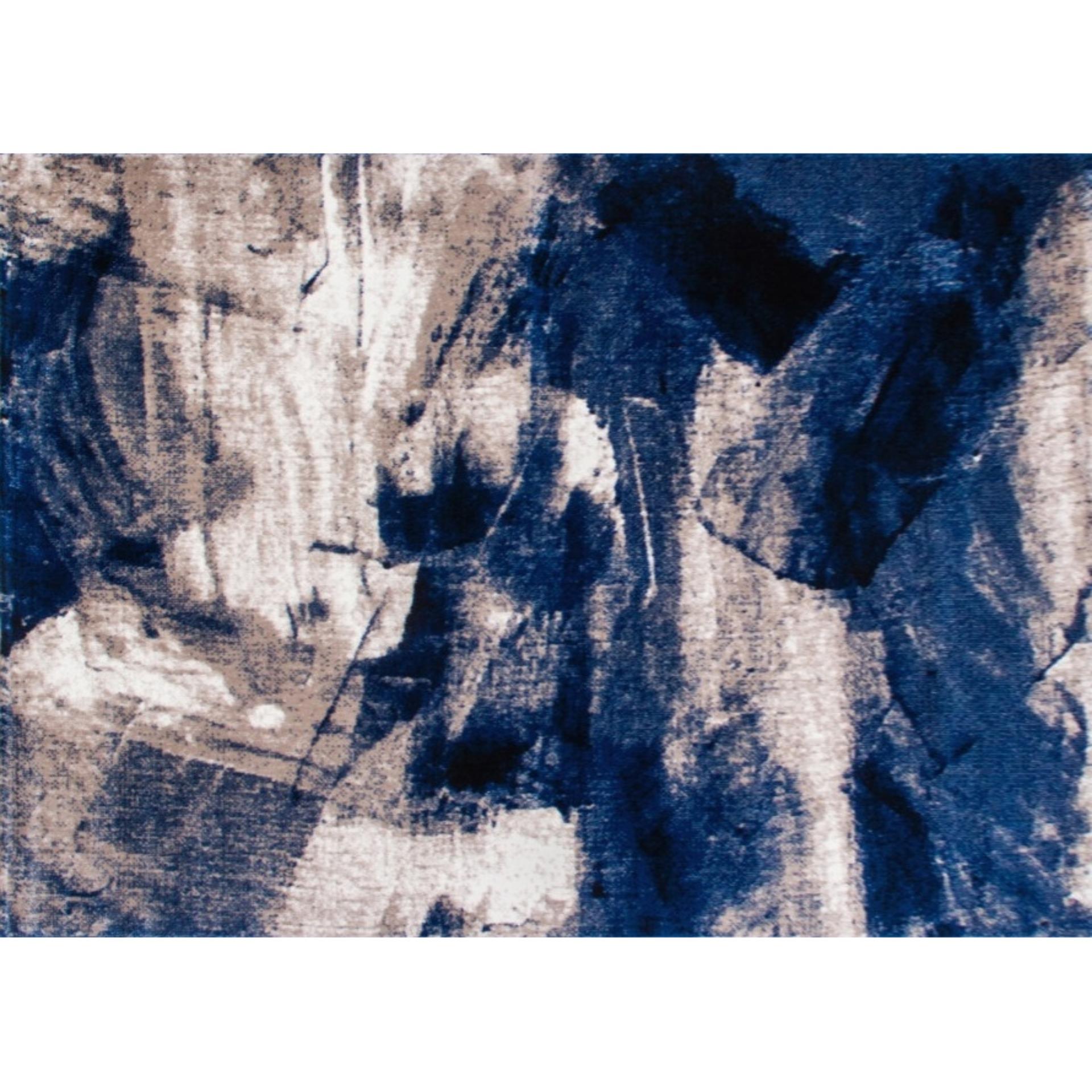 THẢM TRANG TRÍ PHÒNG KHÁCH, THẢM SOFA HIỆU LINH HÀ MẪU BLUE ART COLLECTION BA006 KÍCH THƯỚC 160 x 230 CM