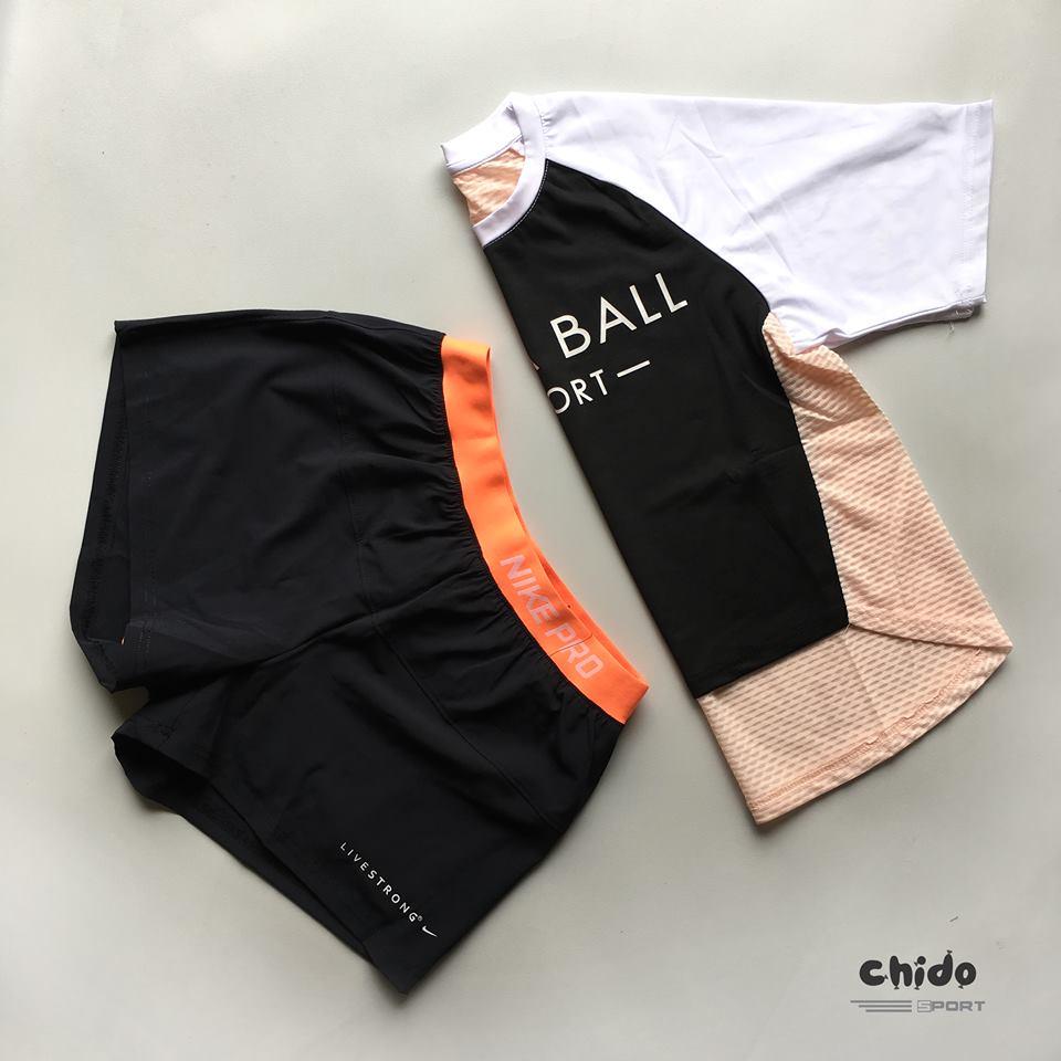 Áo croptop thể thao cộc tay JagaBall