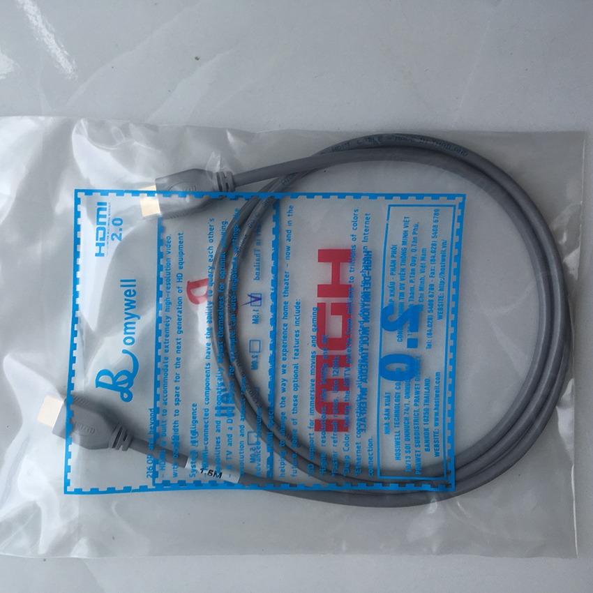 Cáp HDMI chuẩn 2.0 hỗ trợ 4K dài 1.5m hiệu Romywell Thái Lan