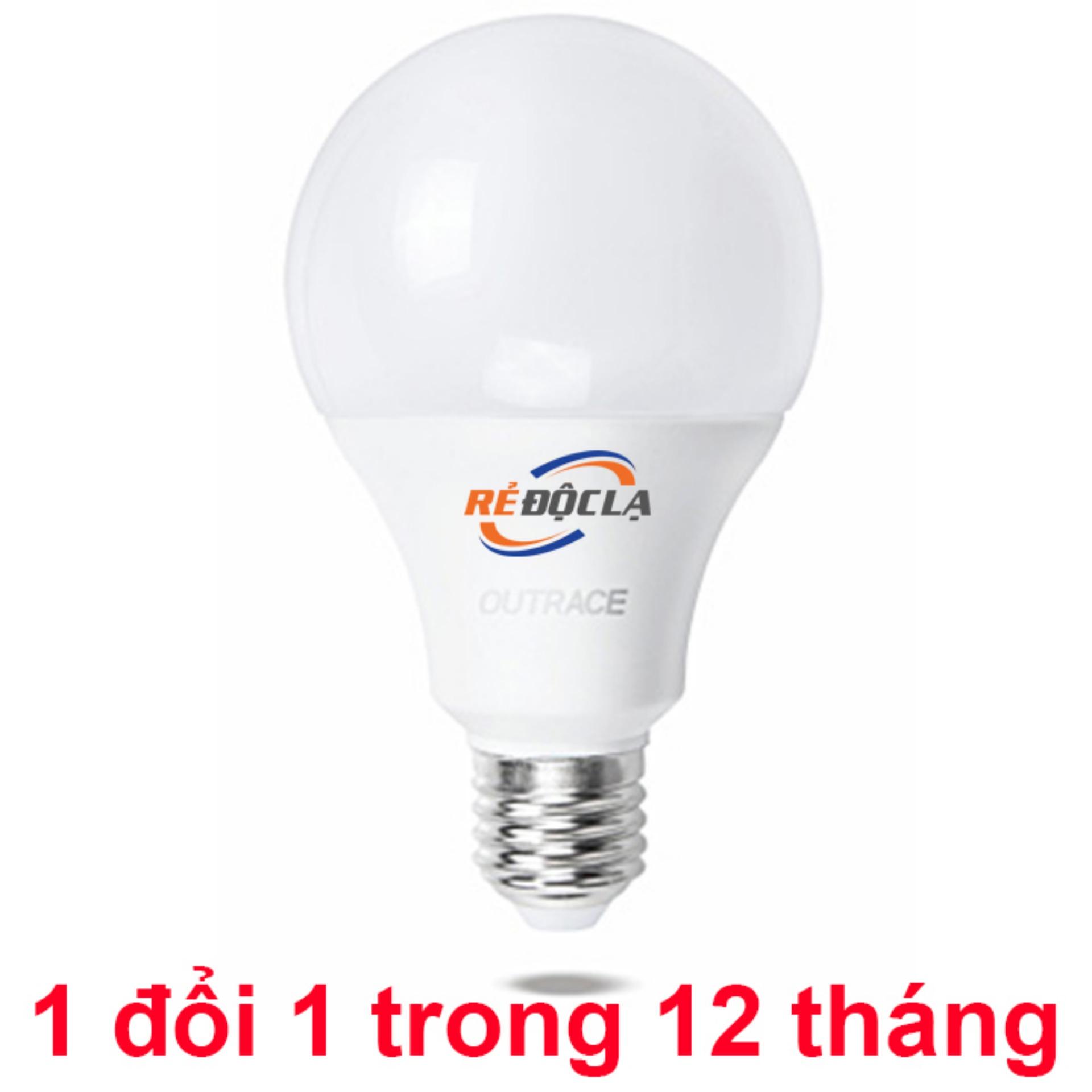 Bộ 5 bóng đèn Led bulb 3W Outrace ( Ánh sáng trắng) - Hàng Cao Cấp- LED SHOP