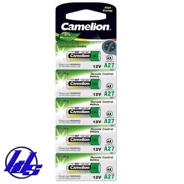 Pin Remote Camelion A27, 27AE Alkaline - Vỉ 5 viên