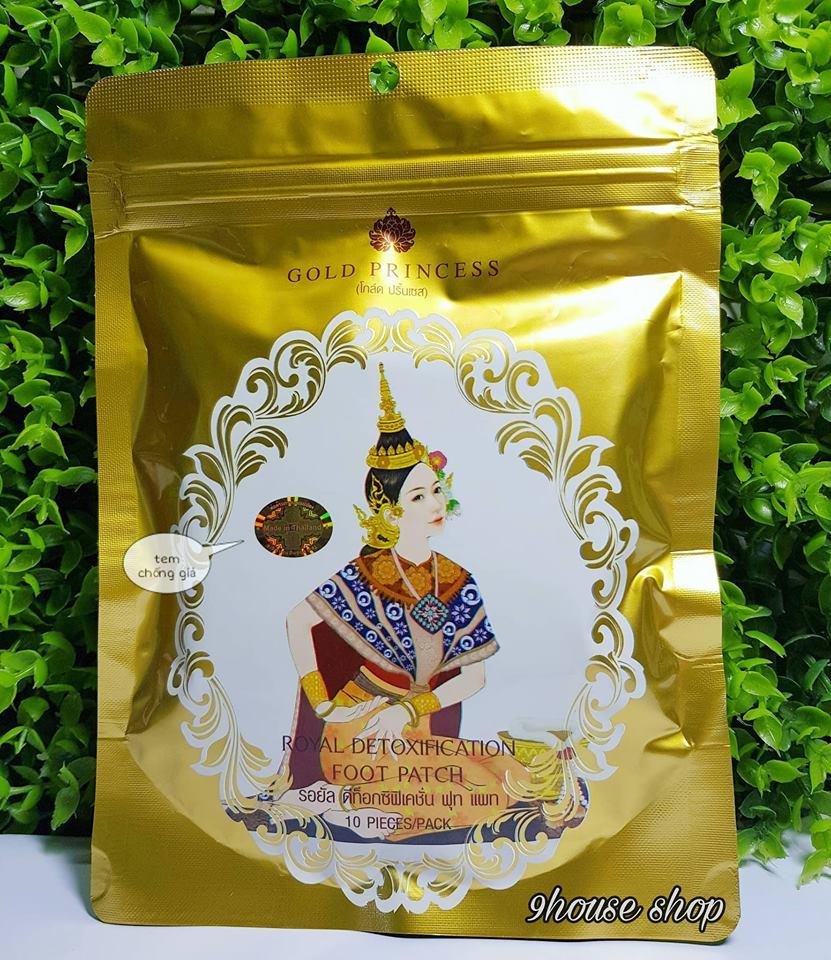 Miếng dán thải độc chân Gold Princess Royal Thái lan