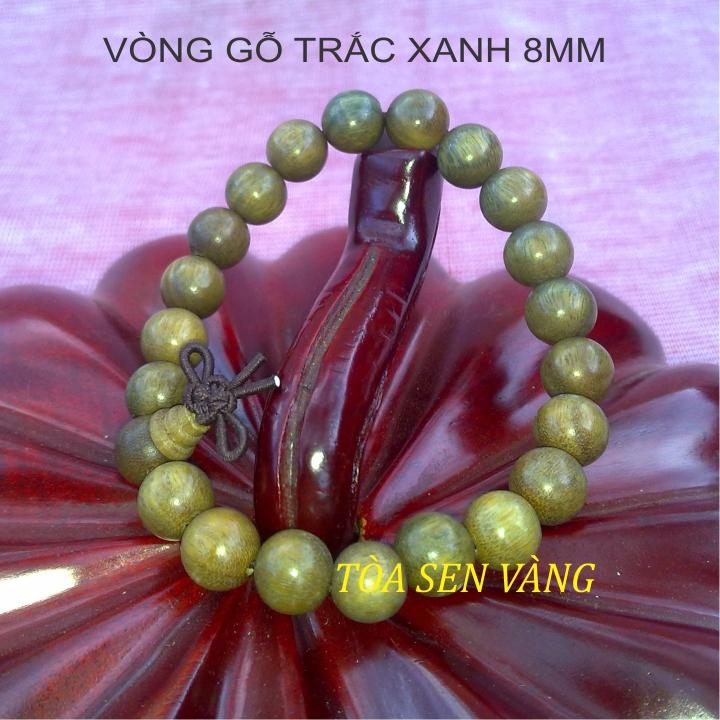[HCM]Vòng tay gỗ trắc xanh 8mm