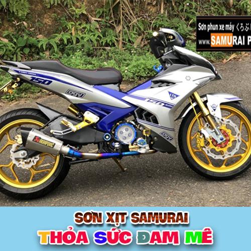 Sơn samurai bạc ánh kim - Chai sơn màu bạc lấp lánh 1701 sơn xịt samurai