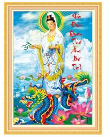 Tranh thêu chữ thập Phật bà DLH-222907-Siêu thị tranh thêu