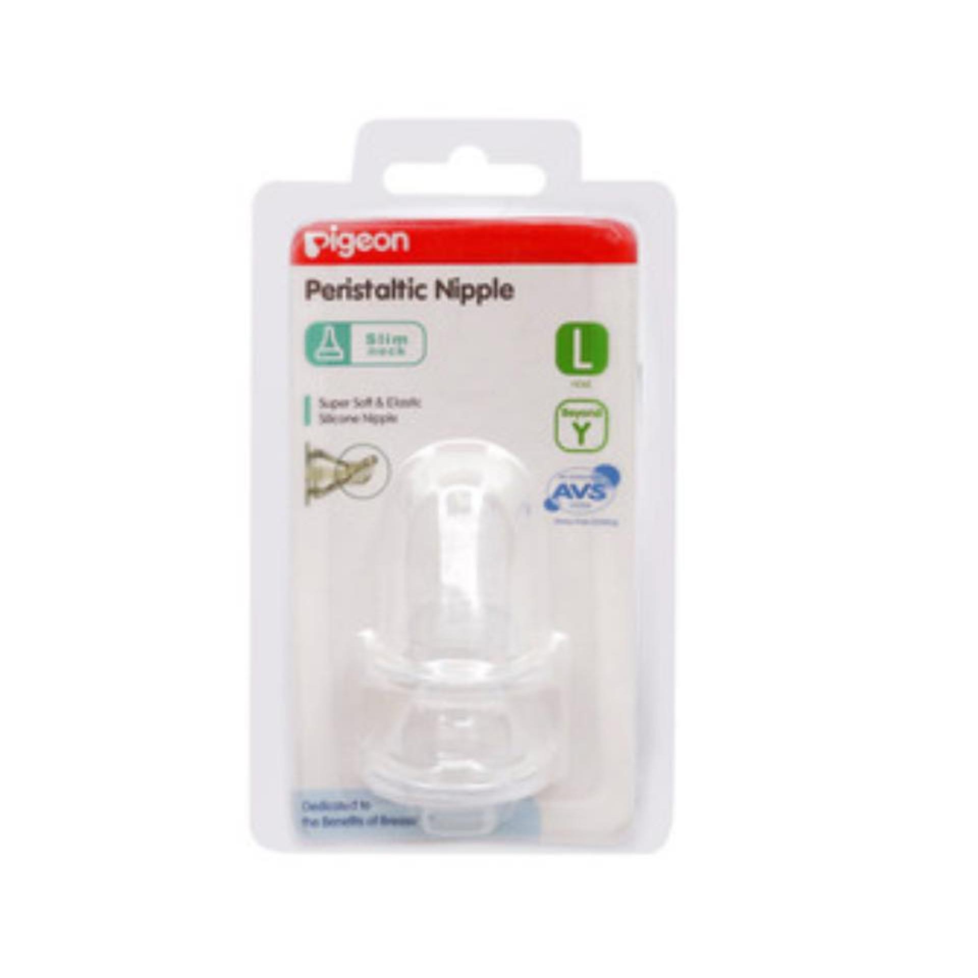 [HCM]Set 2 Núm vú Silicon Siêu Mềm Pigeon Cổ Hẹp Size L