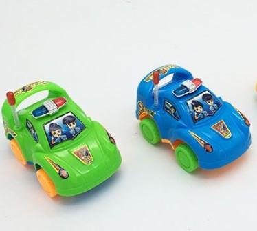 Đồ chơi xe ô tô cảnh sát mini chạy bằng dây cót