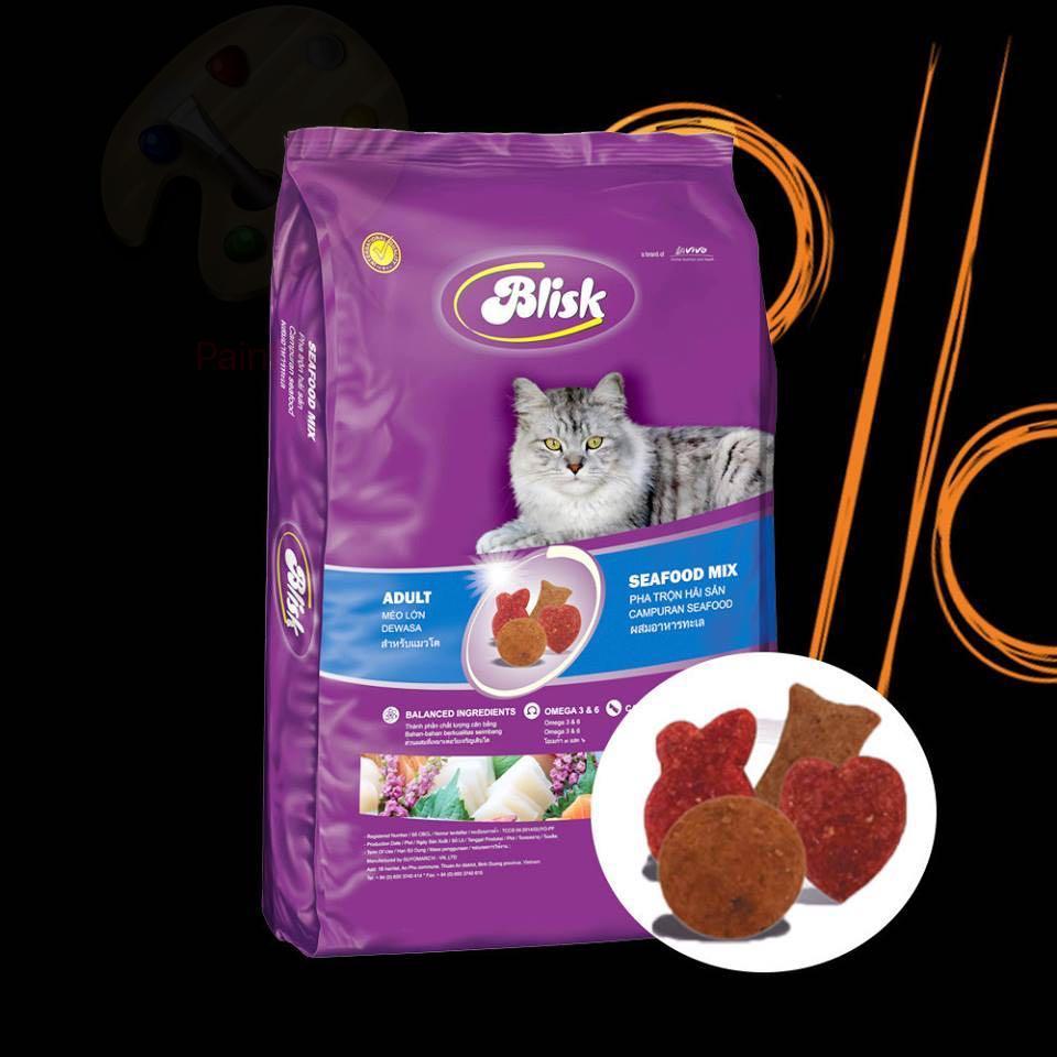Thức ăn cho mèo vị cá ngừ hiệu Blisk 500gr