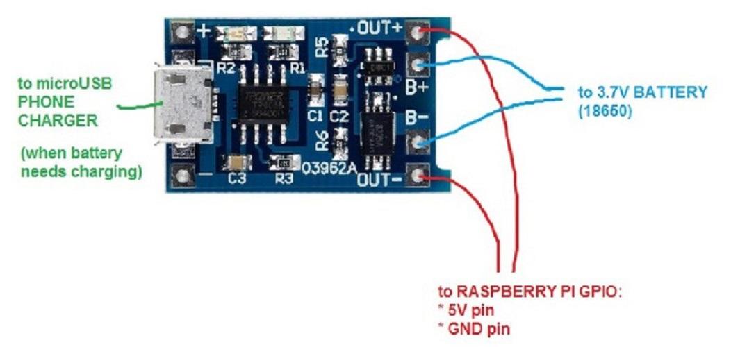 Mạch Sạc Pin 1s Lithium – Pin Cell 18650 Dòng 1A