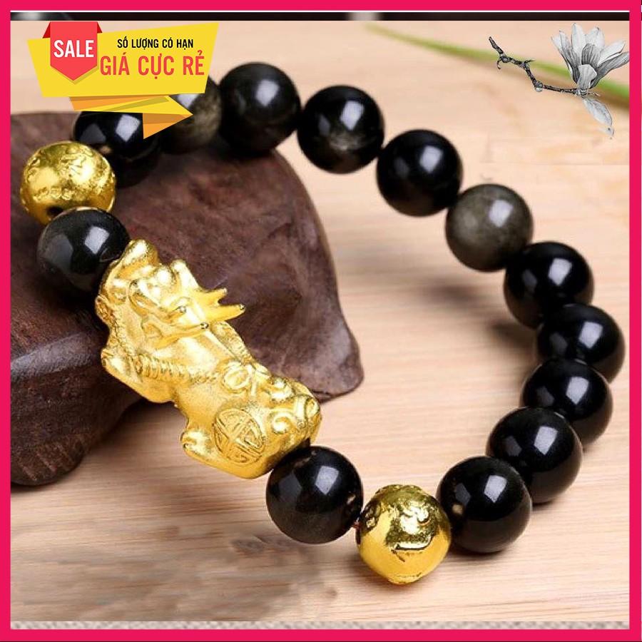 Trang sức nam bạc Thái cao cấp Vòng tay đá Mã não charm tì hưu bạc Thái mạ vàng cao cấp trang sức phong thủy