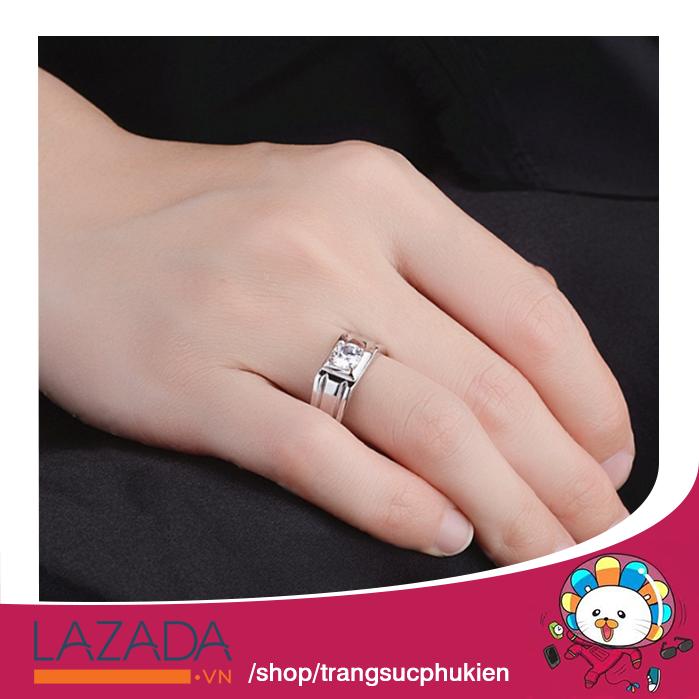 Nhẫn Nam RealMen Đính Đá Thời Trang RM01