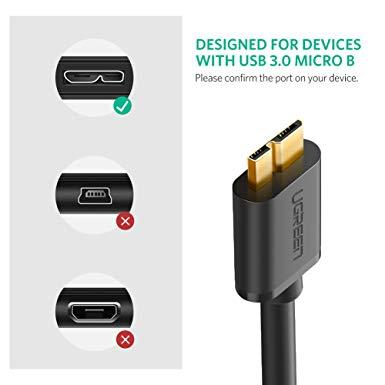 Cáp chuyển USB 3.0 sang Micro B 1.5M Ugreen 10842 (Đen)