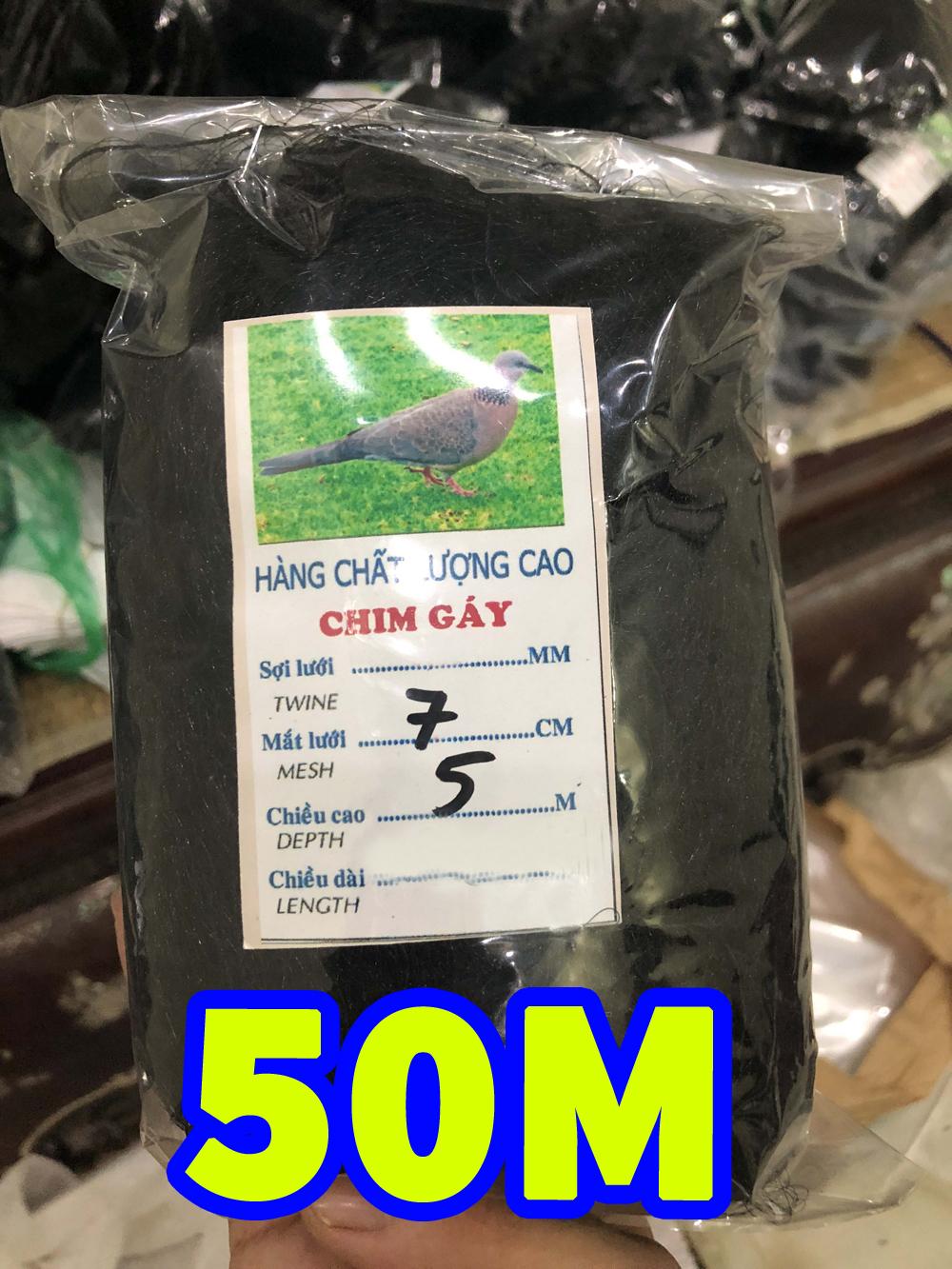 Lưới bẫy chim BÌM BỊP, RẼ, CU GÁY .... cao 5m mắt lưới 7cm dài 10m đến 50m chất lượng cao A Cường