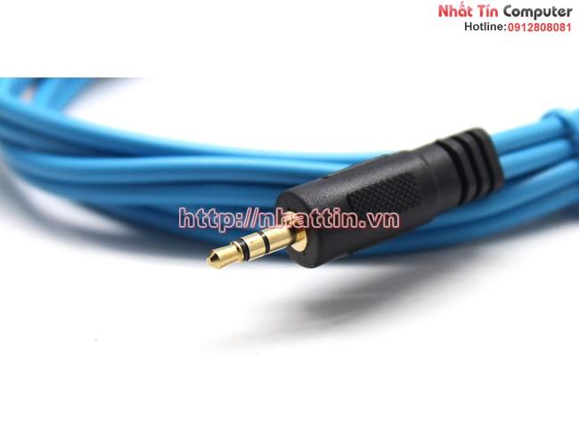 Cáp chia 2 cổng Audio 3.5mm dài 1.5m Dtech DT-6225