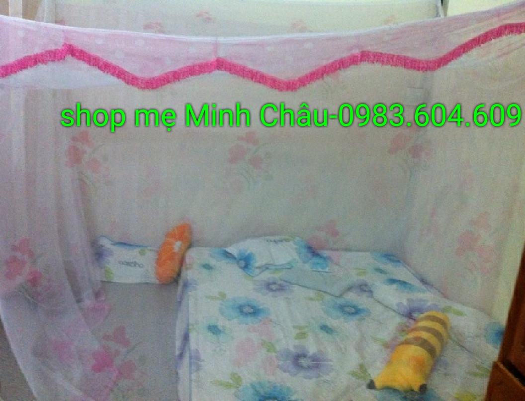 Mùng vải hoa cao cấp 3m x 2m loại 1 [rộng, thoáng cao 2,2m, bền đẹp]