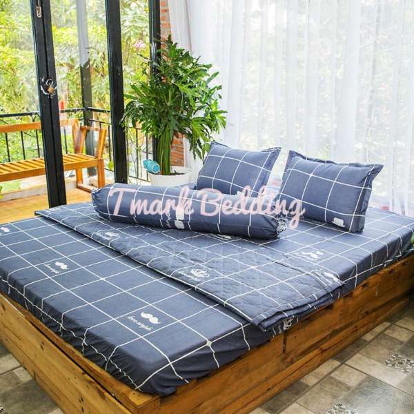 Bộ ga bọc - 2 vỏ gối nằm Tmark 160 x 200cm x 15cm (Mẫu 06)