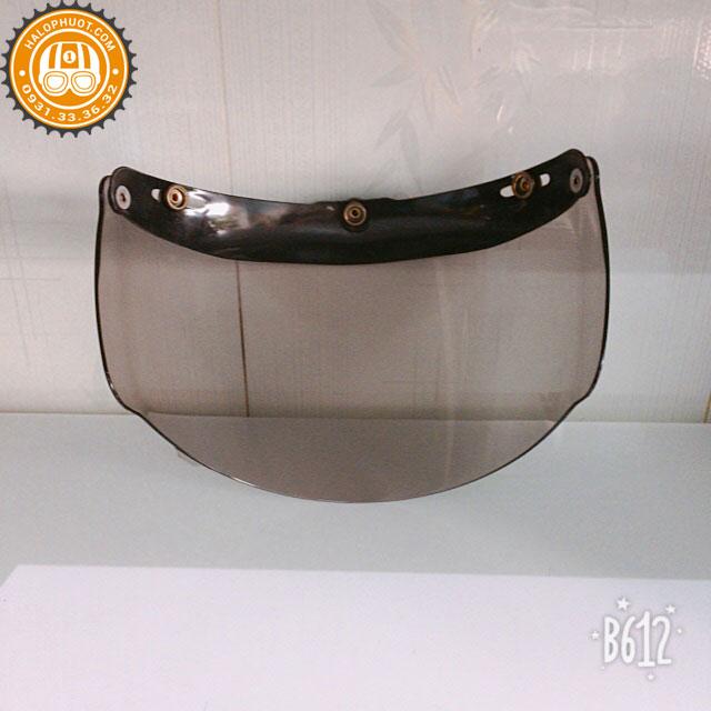 [HCM]Kính chắn gió (Kính bấm) Royal cho nón bảo hiểm 3/4 (Khói trà)