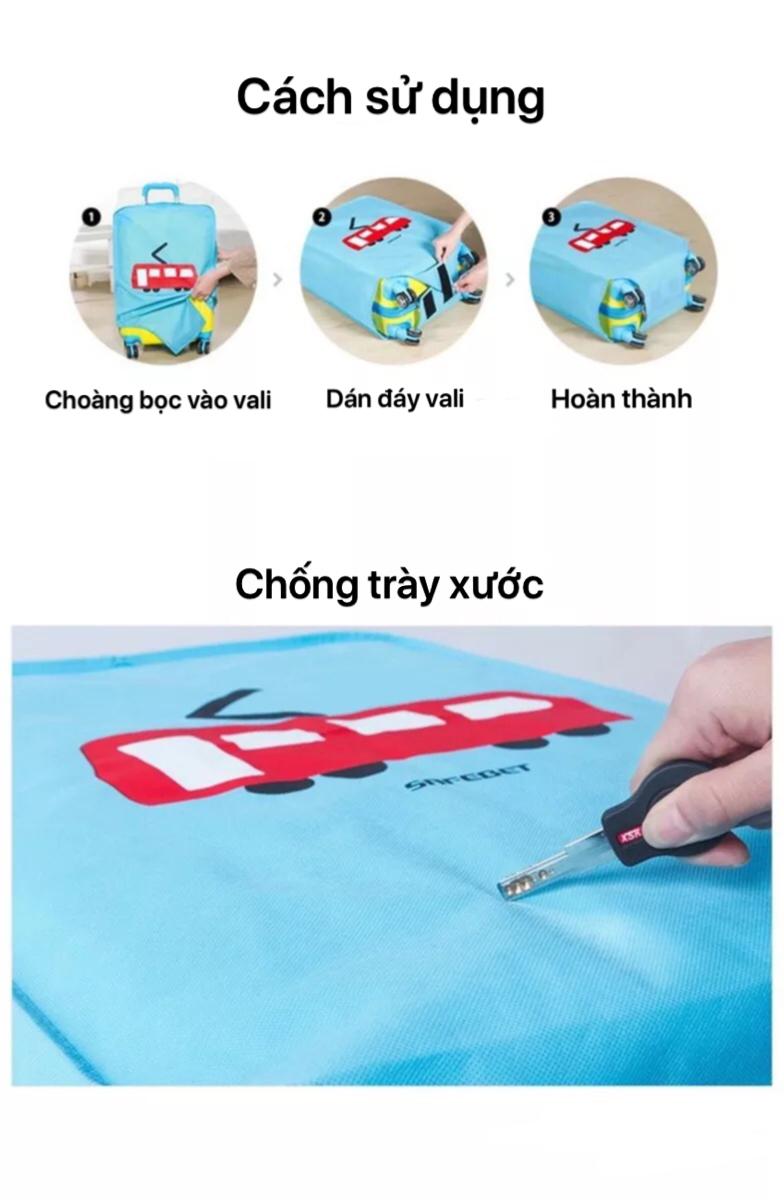 Túi bọc vali chống xước size 22