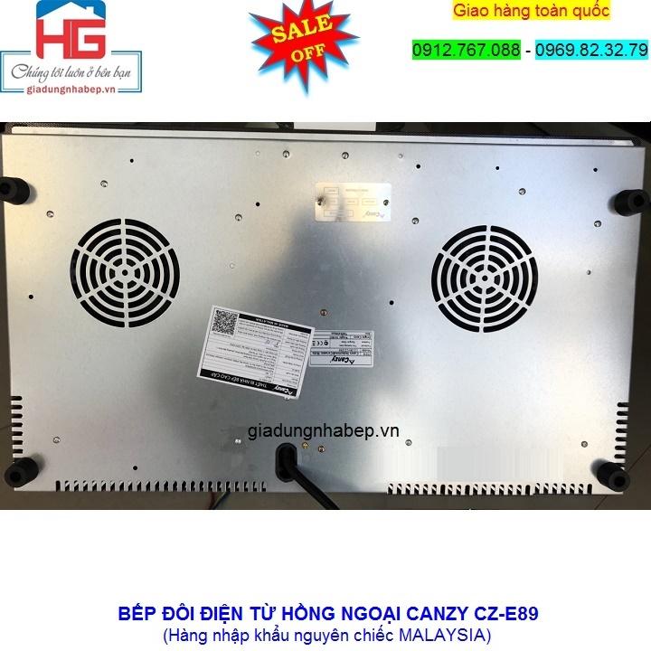 BẾP ĐIỆN TỪ ĐÔI HỒNG NGOẠI CANZY CZ-E89 (NK Malaysia)