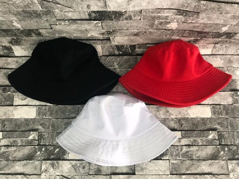 NÓN BUCKET ĐEN TRƠN MŨ TAI BÈO