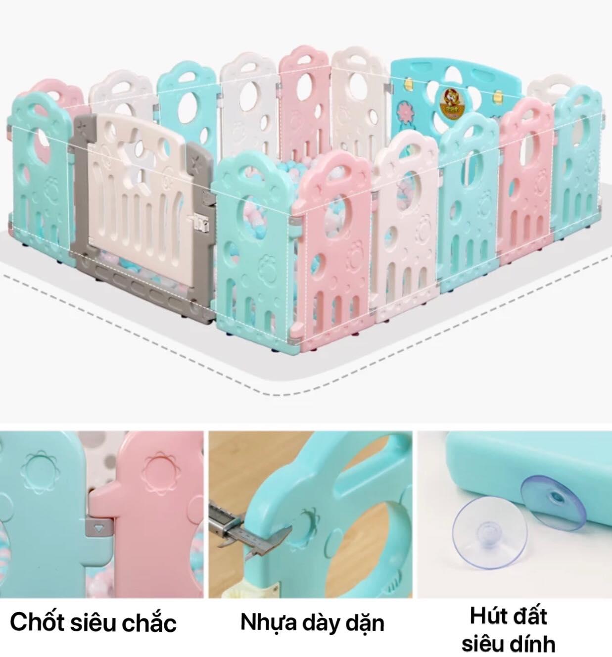 QUÂY CŨI 3D CAO CẤP CHO BÉ ( 10 CÁNH NHỎ + 2 CỬA LỚN)